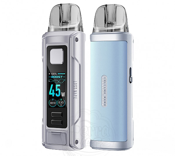 Lost Vape Thelema Nano Pod Kit 1500mAh Silver Blue Багаторазова POD система Lost Vape Thelema Nano Pod Kit 1500mAh Silver Blue Багаторазова POD система