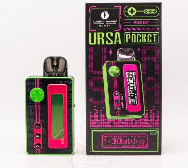 Lost Vape Ursa Pocket Pod Kit 1200mAh Багаторазова POD система Lost Vape Ursa Pocket Pod Kit 1200mAh Багаторазова POD система