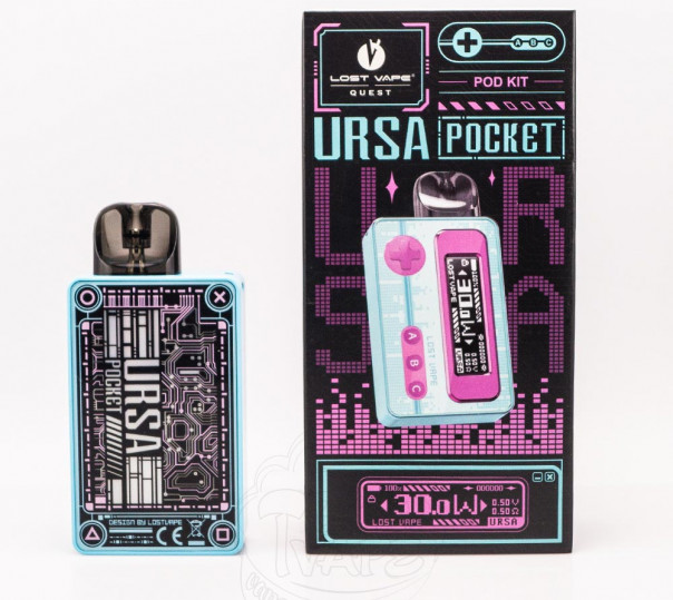 Lost Vape Ursa Pocket Pod Kit 1200mAh Багаторазова POD система Lost Vape Ursa Pocket Pod Kit 1200mAh Багаторазова POD система