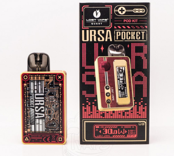 Lost Vape Ursa Pocket Pod Kit 1200mAh Багаторазова POD система Lost Vape Ursa Pocket Pod Kit 1200mAh Багаторазова POD система