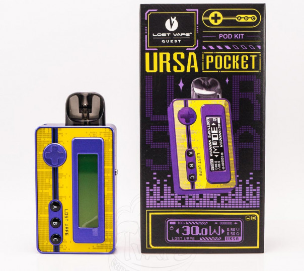 Lost Vape Ursa Pocket Pod Kit 1200mAh Багаторазова POD система Lost Vape Ursa Pocket Pod Kit 1200mAh Багаторазова POD система