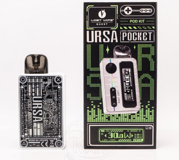 Lost Vape Ursa Pocket Pod Kit 1200mAh Багаторазова POD система Lost Vape Ursa Pocket Pod Kit 1200mAh Багаторазова POD система
