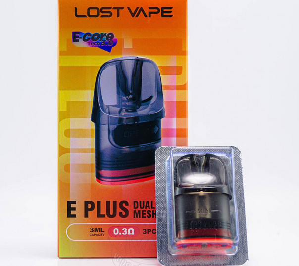 Картридж Lost Vape E-Plus DUAL MESH Cartridge 0.3 Ом для Thelema Elite Nano/DM45/S, Centaurus E40 Ultra Kit