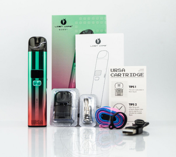Lost Vape Ursa Nano Pro Pod Kit Classic Black Багаторазова POD система Lost Vape Ursa Nano Pro Pod Kit Classic Black Багаторазова POD система