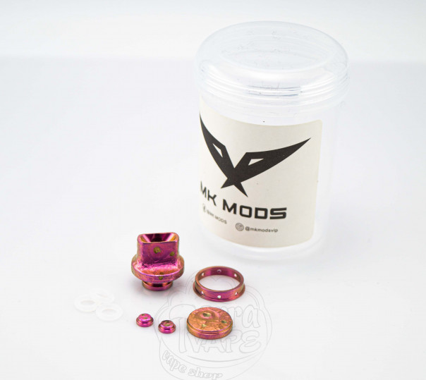 MK Mods Титановий набір (кнопки і дріп-тип) для dotAIO v2 Pink