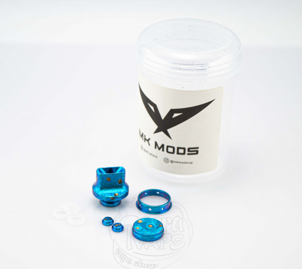 MK Mods Титановый набор (кнопки и дрип-тип) для dotAIO v2 Blue