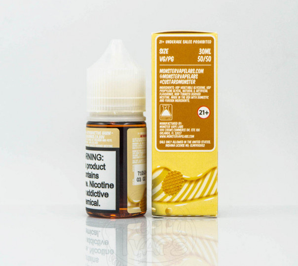 Рідина Custard Monster Salt Vanilla 30ml 24mg на сольовому нікотині зі смаком ванільного крему Рідина Custard Monster Salt Vanilla 30ml 24mg на сольовому нікотині зі смаком ванільного крему
