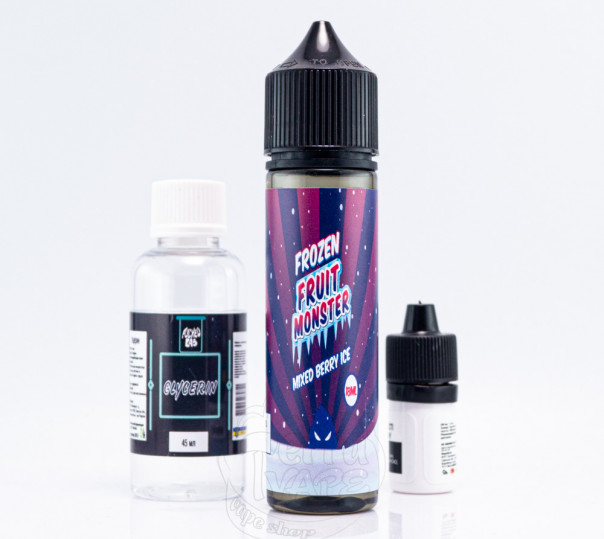Рідина Frozen Fruit Monster Organic Mixed Berry Ice 60ml 0mg зі смаком лісових ягід з холодком (набір компонентів)