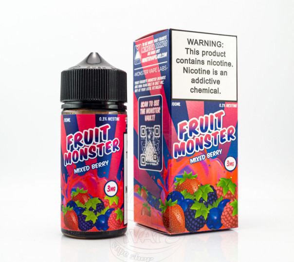 Рідина Fruit Monster Organic Mixed Berry 100ml 3mg