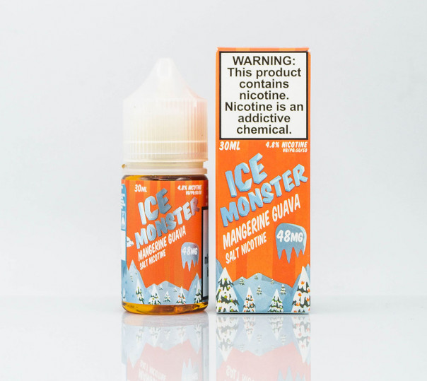 Рідина Ice Monster Salt Mangerine Guava 30ml 48mg на сольовому нікотині зі смаком мандарина і гуави з холодком
