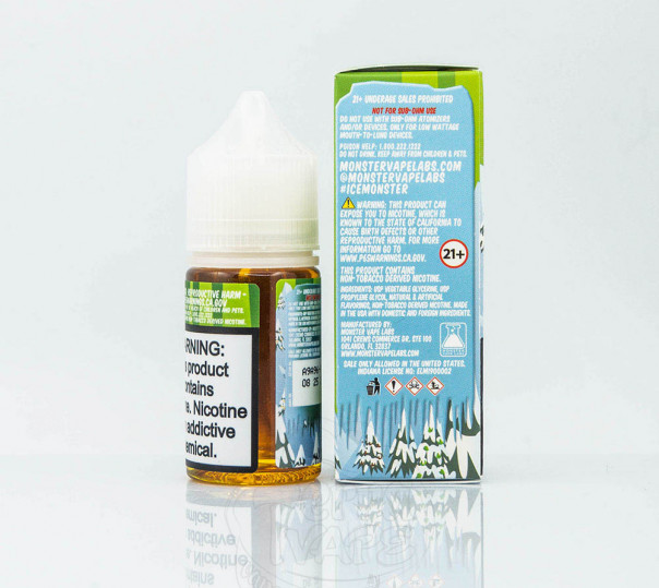 Жидкость Ice Monster Salt Melon Colada 30ml 48mg на солевом никотине со вкусом дыни, ананаса и кокоса с холодком Жидкость Ice Monster Salt Melon Colada 30ml 48mg на солевом никотине со вкусом дыни, ананаса и кокоса с холодком