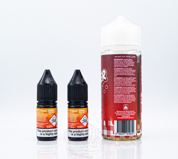 Жидкость Jam Monster Organic Shortfill Strawberry 110ml 1.5mg со вкусом клубничного джема