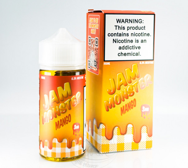 Жидкость Jam Monster Organic Mango 100ml 3mg со вкусом мангового джема