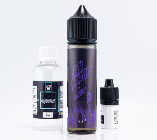 Рідина Jam Monster Organic Blackberry 60ml 0mg зі смаком ожинового джему (набір компонентів)