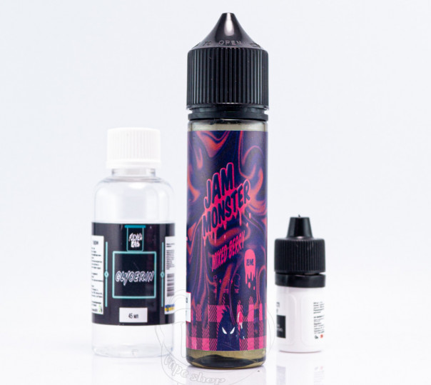 Рідина Jam Monster Organic Mixed Berry 60ml 3mg зі смаком ягідного джему (набір компонентів)