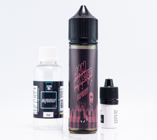 Жидкость Jam Monster Organic Raspberry 60ml 6mg со вкусом ягодного джема (набор компонентов)