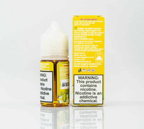 Жидкость Jam Monster Salt Banana 30ml 48mg на солевом никотине со вкусом бананового джема Жидкость Jam Monster Salt Banana 30ml 48mg на солевом никотине со вкусом бананового джема