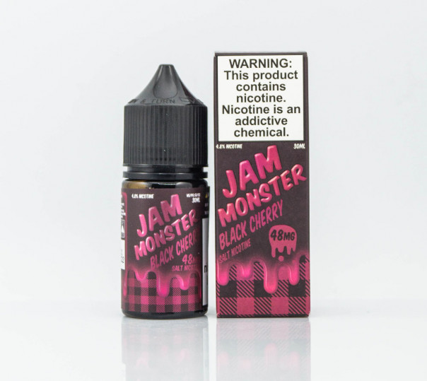 Жидкость Jam Monster Salt Black Cherry 30ml 48mg на солевом никотине со вкусом вишневого джема