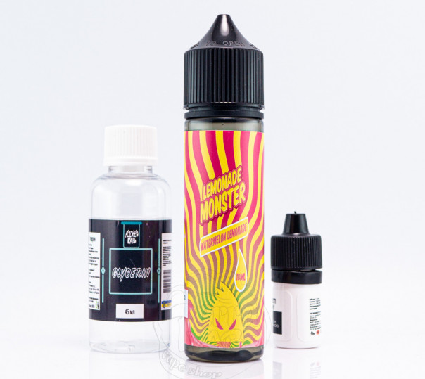 Рідина Lemonade Monster Organic Watermelon Lemonade 60ml 3mg зі смаком кавунового лимонаду (набір компонентів)
