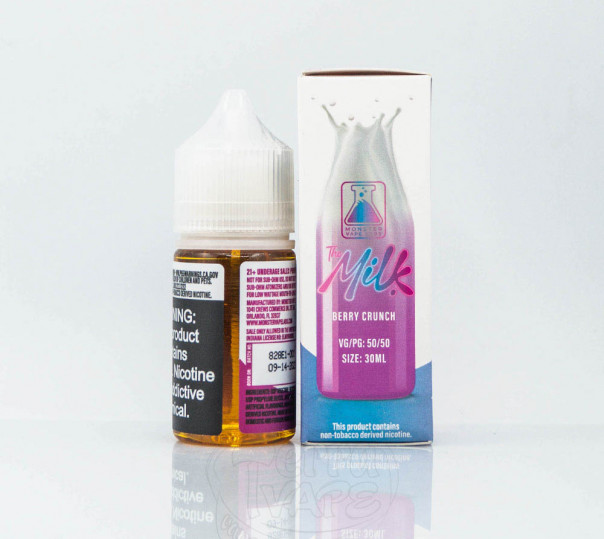 Жидкость Milk Monster Salt Berry Crunch 30ml 24mg на солевом никотине со вкусом сухого завтрака с ягодами Жидкость Milk Monster Salt Berry Crunch 30ml 24mg на солевом никотине со вкусом сухого завтрака с ягодами