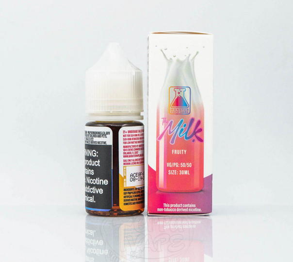 Жидкость Milk Monster Salt Fruity 30ml 48mg на солевом никотине со вкусом фруктового милкшейка Жидкость Milk Monster Salt Fruity 30ml 48mg на солевом никотине со вкусом фруктового милкшейка