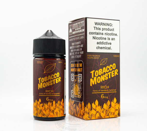 Рідина Tobacco Monster Organic Rich 100ml 3mg