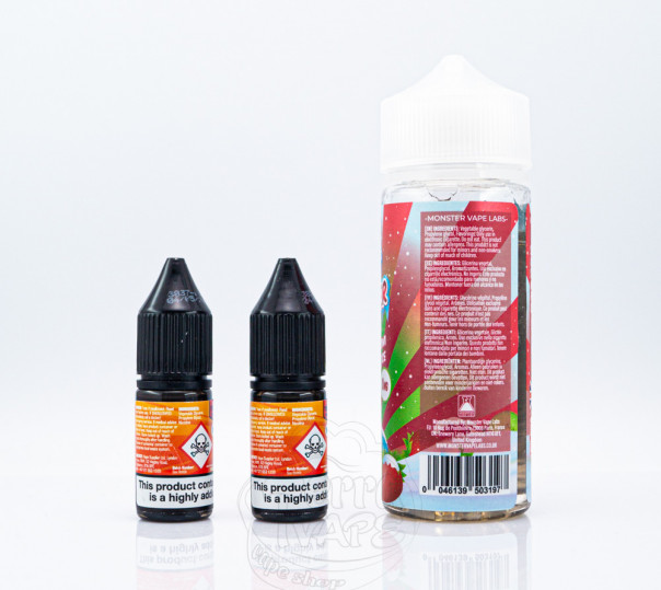 Рідина Frozen Fruit Monster Organic Shortfill Strawberry Kiwi Pomegranate Ice 100ml 0mg без нікотину зі смаком ківі, граната та полуниці Рідина Frozen Fruit Monster Organic Shortfill Strawberry Kiwi Pomegranate Ice 100ml 0mg без нікотину зі смаком ківі, граната та полуниці