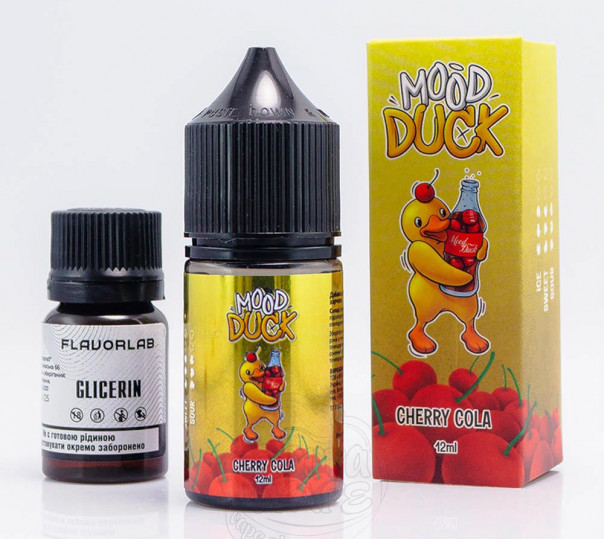 Жидкость MoodDuck Salt Cherry Cola 30ml 50mg со вкусом вишневой колы (набор компонентов)