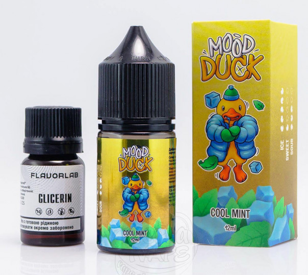 Жидкость MoodDuck Salt Cool Mint 30ml 50mg со вкусом мяты (набор компонентов)