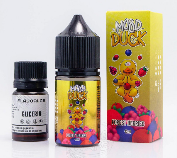 Рідина MoodDuck Salt Forest Berries 30ml 50mg зі смаком лісових ягід (набір компонентів)