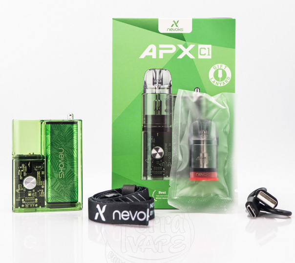 Nevoks APX C1 Pod System Kit 1000mAh Spring Green Багаторазова POD система Nevoks APX C1 Pod System Kit 1000mAh Spring Green Багаторазова POD система