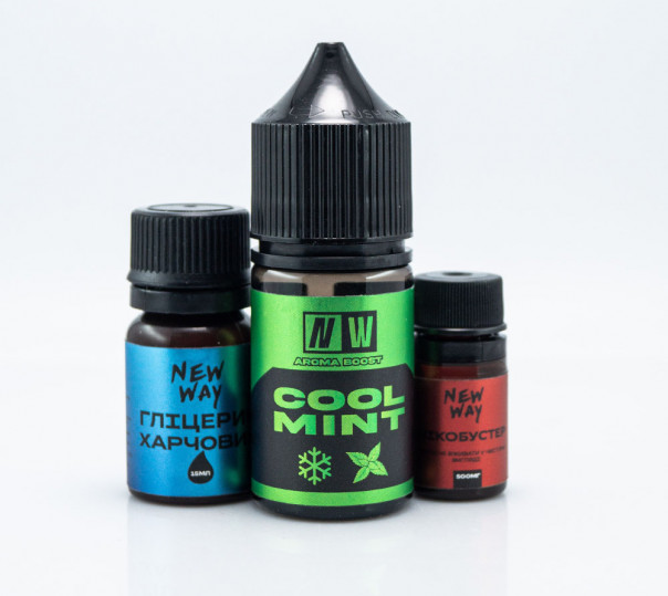Жидкость New Way Salt Cool Mint 30ml 25mg со вкусом мяты (набор компонентов)