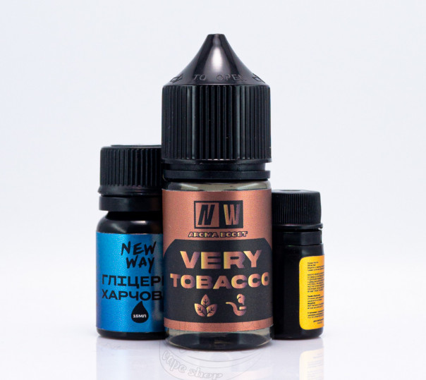 Рідина New Way Salt Very Tobacco 30ml 25mg зі смаком тютюну (набір компонентів)
