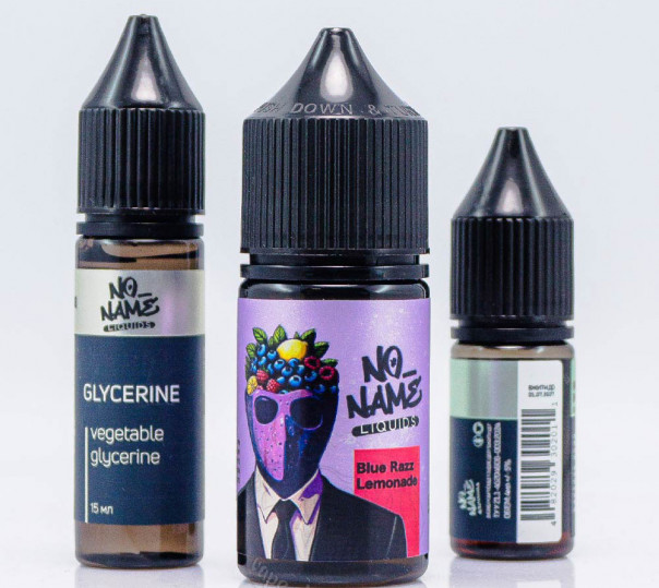 Рідина No name Salt Blue Razz Lemonade 30ml 0mg зі смаком лимонаду із блакитної малини (набір компонентів)