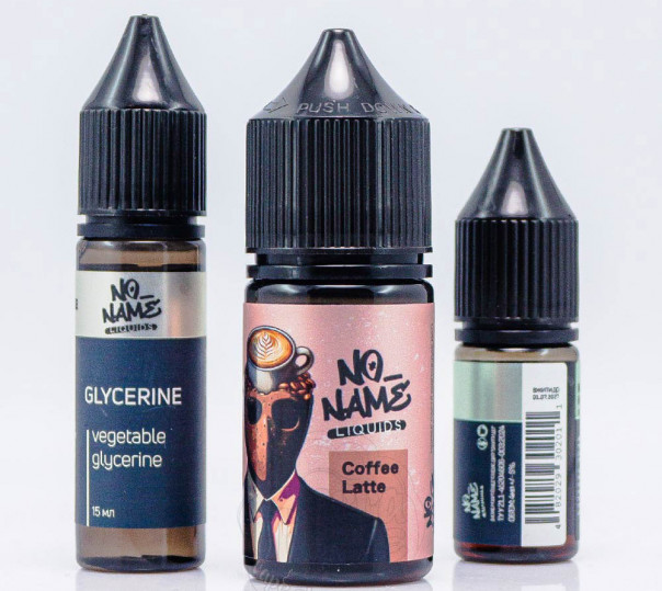 Рідина No name Salt Coffee Latte 30ml 0mg зі смаком лате (набір компонентів)
