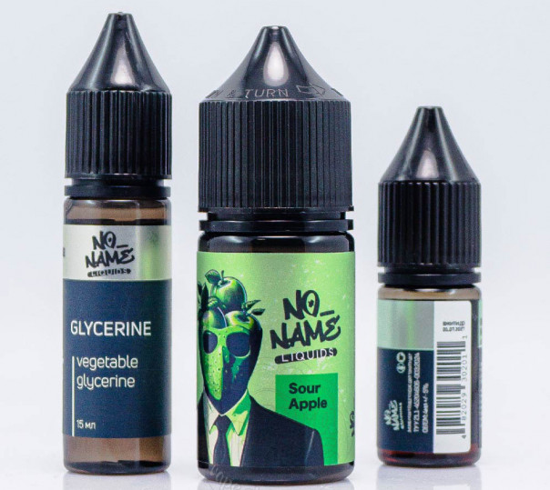 Жидкость No name Salt Sour Apple 30ml 50mg со вкусом кислого яблока (набор компонентов)