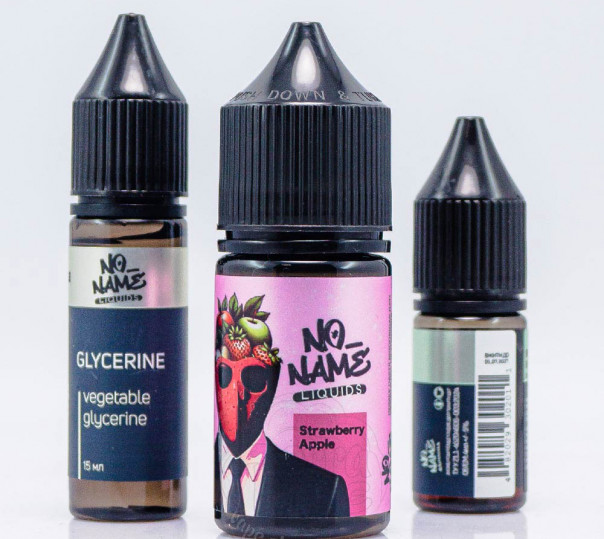 Жидкость No name Salt Strawberry Apple 30ml 0mg со вкусом клубники и яблока (набор компонентов)