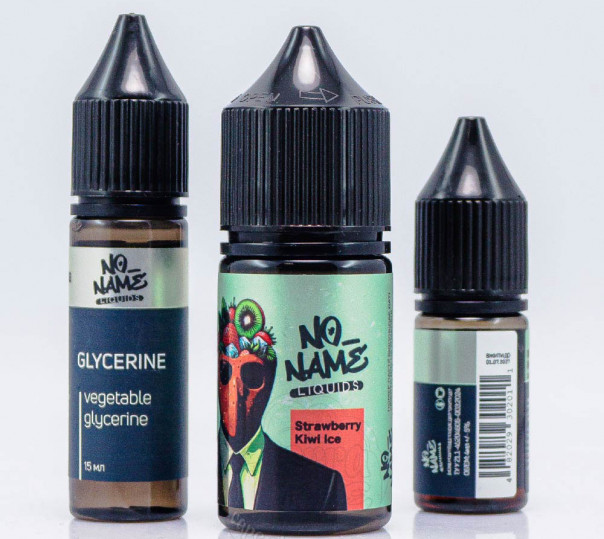 Жидкость No name Salt Strawberry Kiwi Ice 30ml 50mg со вкусом клубники и киви с холодком (набор компонентов)