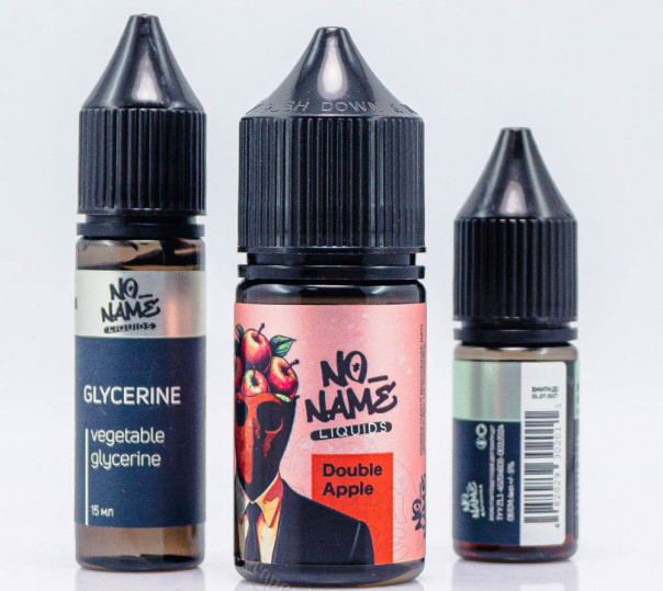 Рідина No name Salt Double Apple 30ml 0mg зі смаком подвійного яблука (набір компонентів)
