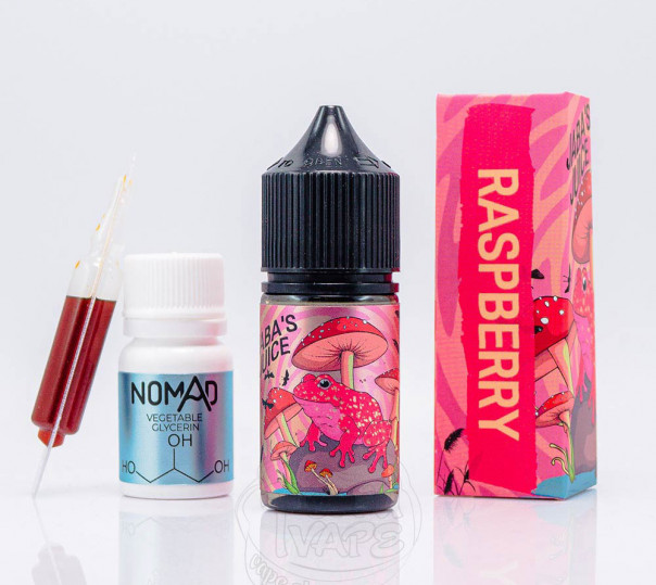 Рідина Jaba's Juice Salt Raspberry 30ml 0mg зі смаком малини (набір компонентів)