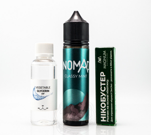 Жидкость Nomad Organic Classy Mint 60ml 0mg (набор компонентов)