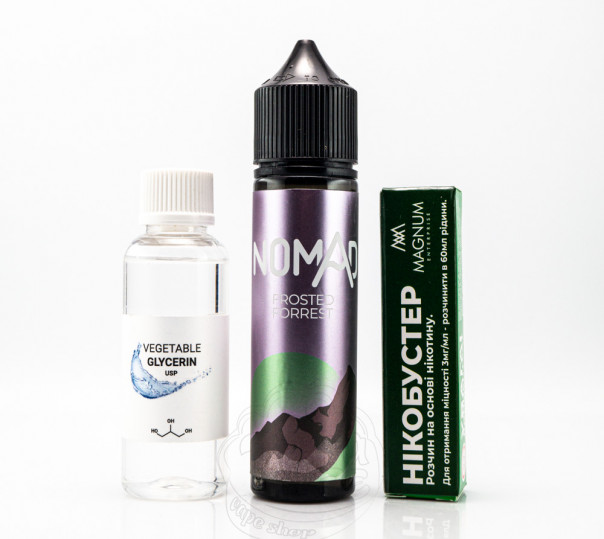 Рідина Nomad Organic Frosted Forest 60ml 3mg зі смаком лісових ягід (набір компонентів)