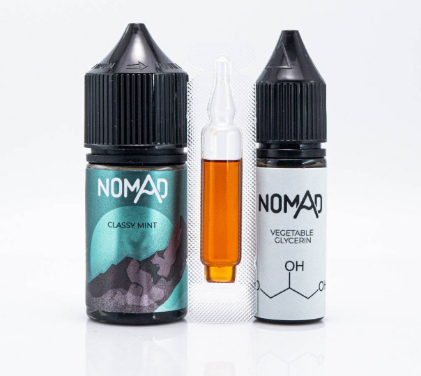 Рідина Nomad Salt Classy Mint 30ml 50mg зі смаком м'яти (набір компонентів)