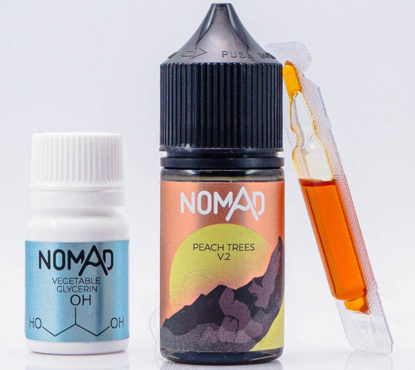 Жидкость Nomad Salt Peach Trees v2 30ml 50mg со вкусом персика (набор компонентов)