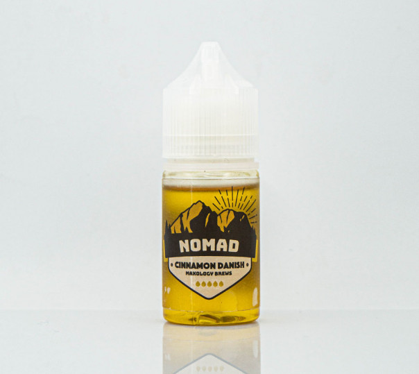 Рідина Nomad Salt Cinnamon Danish 30ml 50mg на сольовому нікотині зі смаком булочки з корицею