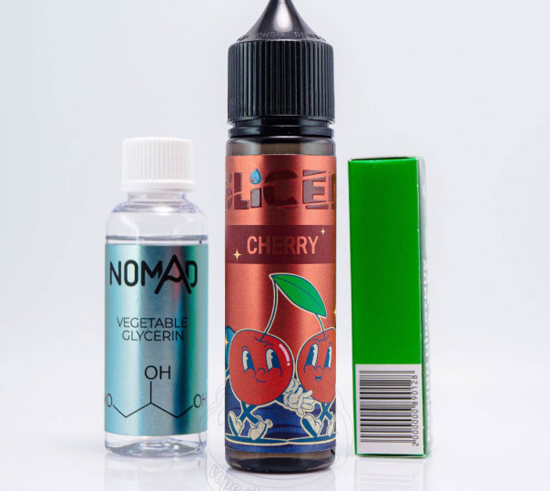 Жидкость Sliced Organic Cherry 60ml 6mg со вкусом вишни (набор компонентов)