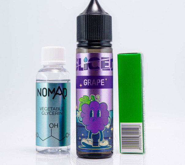 Жидкость Sliced Organic Grape 60ml 6mg со вкусом винограда (набор компонентов)