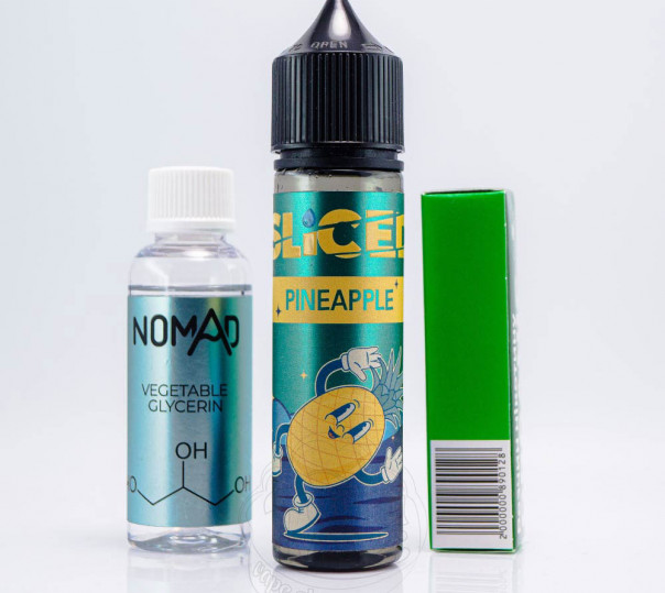 Жидкость Sliced Organic Pineapple 60ml 6mg со вкусом ананаса (набор компонентов)