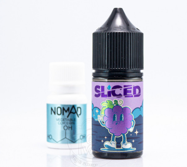 Рідина Sliced Salt Grape 30ml 0mg зі смаком винограду (набір компонентів)
