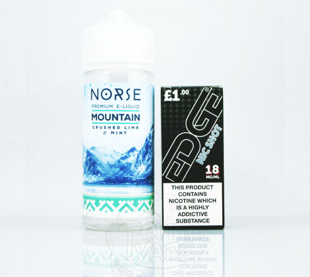 Norse Mountain - Crushed Lime Mint 120ml 3mg на органічному нікотині